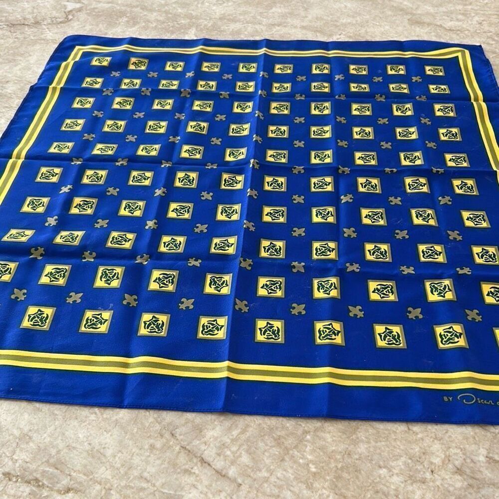 Vintage Boy Scout Scarf by Oscar de la Renta